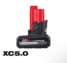 Milwaukee M12 12-Volt Lithium-Ion XC High Output 5.0 Ah Battery