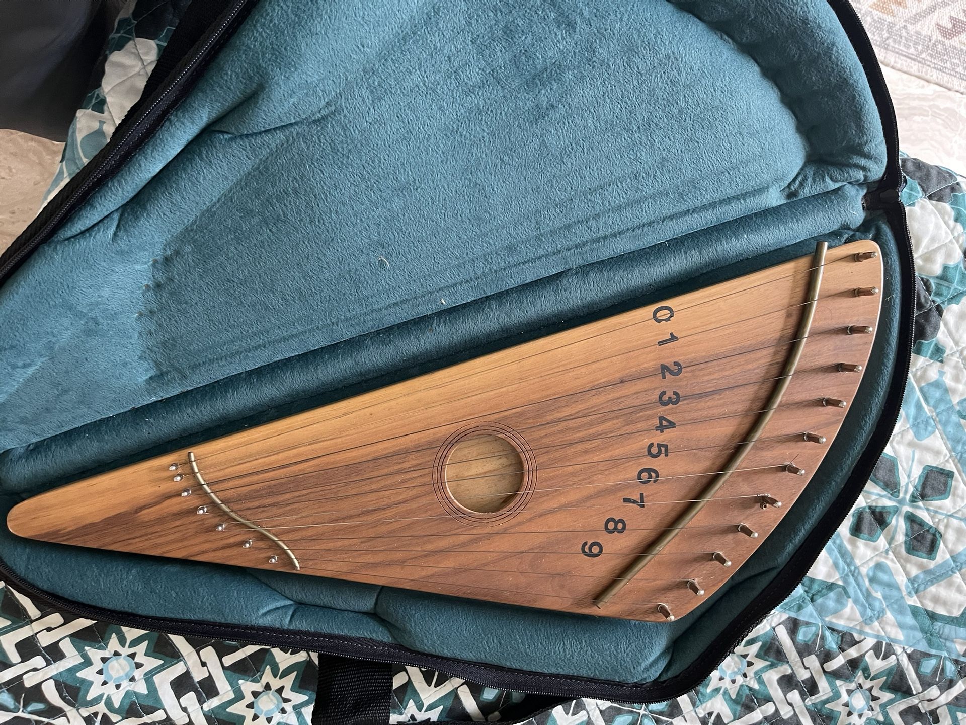 Citara Lap Harp With Padded Zippered Case