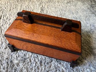 Vintage Parris Originals 2002 Handcrafted Lacewood & Wenge Studio Art Box, Signed