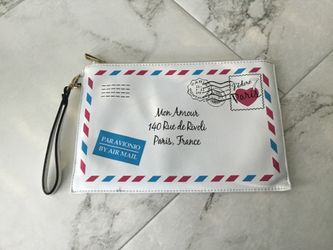 White Wristlet Purse