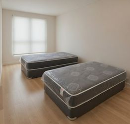 New TWIN SIZE MATTRESS WITH BOXSPRING SET INNERSPRING MATTRESS 10" BOXSPRING INCLUDED 