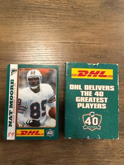 2005 Miami Dolphins 40 Greatest Players | Complete 40-Card DHL Promo Set