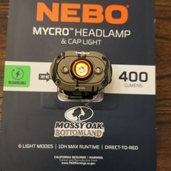 NEBO MYCRO HEADLIGHT & CAP LIGHT