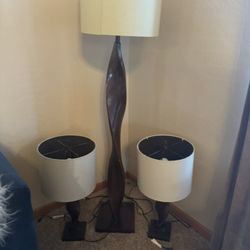 Twisted Bamboo Lamps