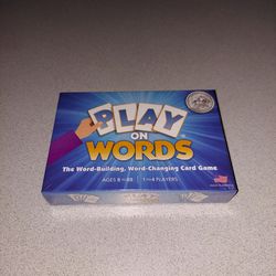 PLAY ON WORDS GAME NEW FACTORY SEALED 