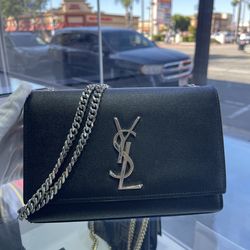 YSL Small Kate Grained Leather Crossbody Bag