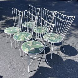 6 MCM Home Crest Chairs With Original Cushions