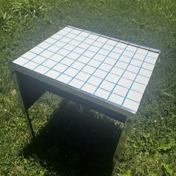 Retro Tiled  End Table 