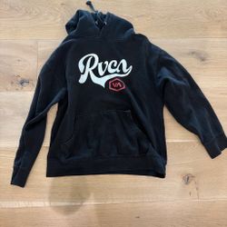 RVCA Black Graphic Pullover Hoodie