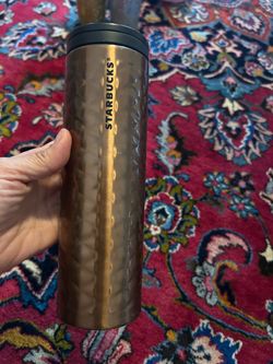 Starbucks quilted diamond copper 16 ounce Tumblr