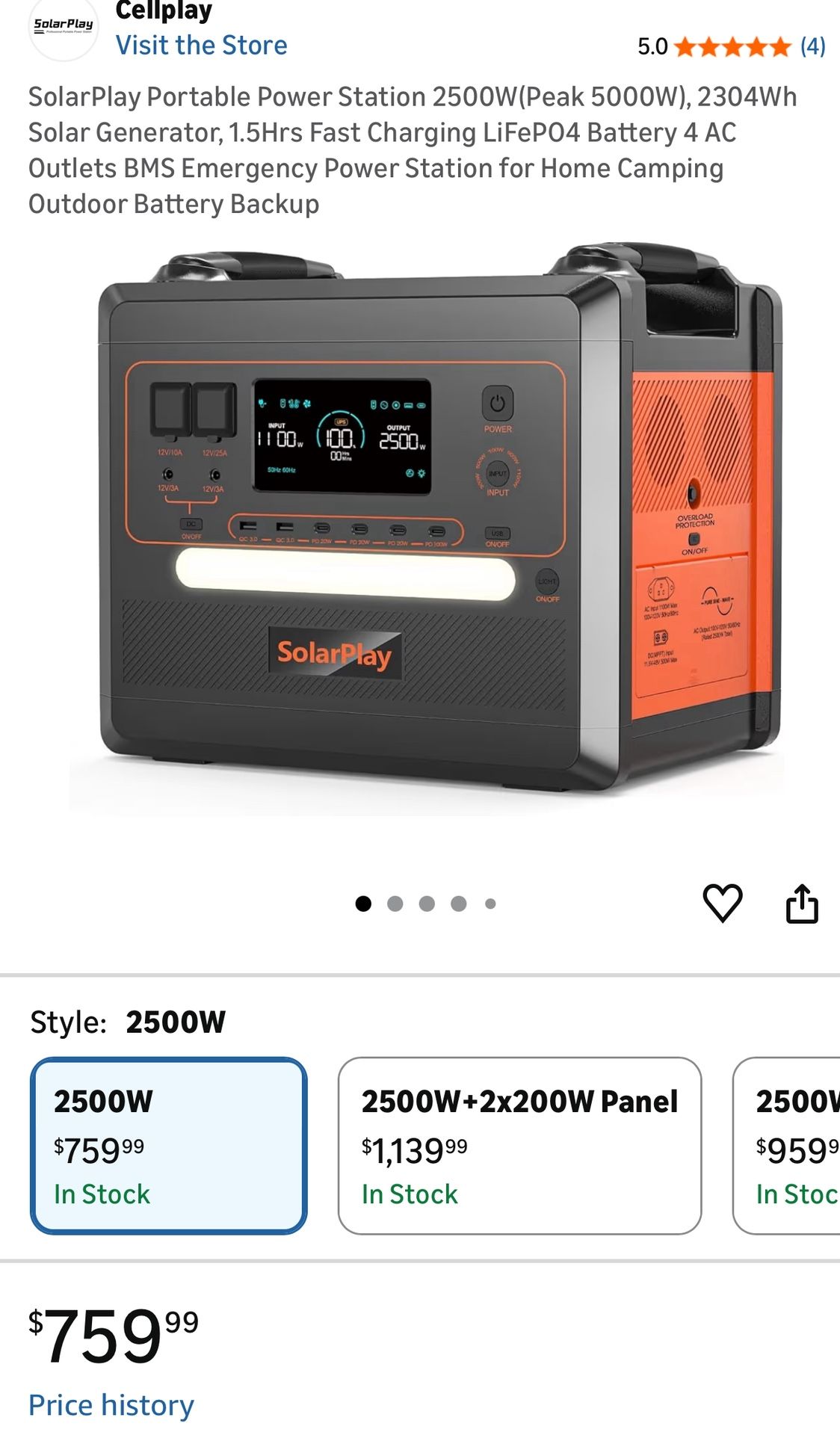 SolarPlay Portable Power Station 