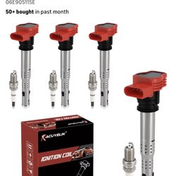 Audi A4 / VW Passat GTI CC 2.0T Ignition Coils & Iridium Plugs (Set of 4)  Used – Like New