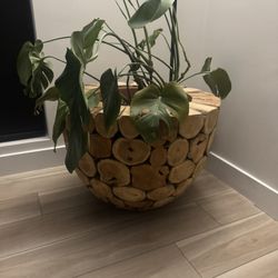 Solid Wood Large Planter