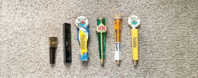 Mexico beer tap handles Modelo Montejo Pacifico Dos Equis Corona Urbana Rrey
