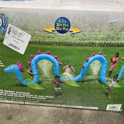 Giant Sea Serpent Kids Inflatable Sprinkler