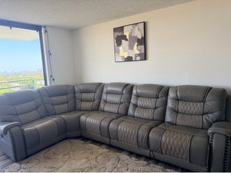 genuine leather sofa