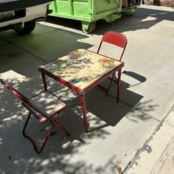 Antique Kids  Table And Chairs