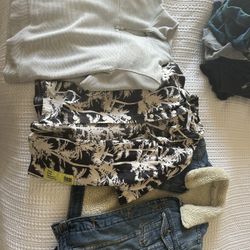 zara/reiss denim jacket and sweater size 6/7