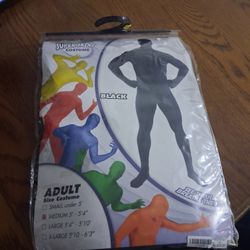 Black Super Skin Costume Size MEDIUM
