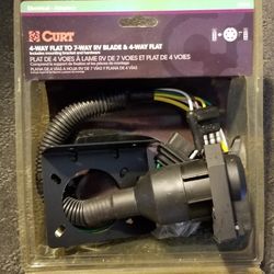 CURT 4-WAY FLAT TO 7 WAY RV WIRE HARNESS