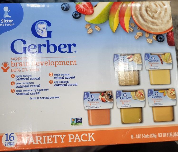 $15 Gerber Ceral Variety  Pack Unopened 