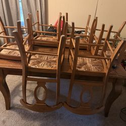 Wooden Country Style 6 Seat 
