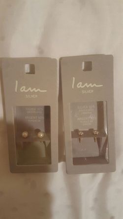 Silver gold-plated earrings