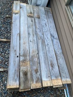 Reclaimed cedar fence boards