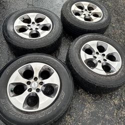 Set Of 4 Jeep Wheels & Tires