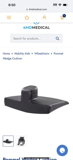 Posey Wedge Foam Pommel  Wheelchair Cushion  New