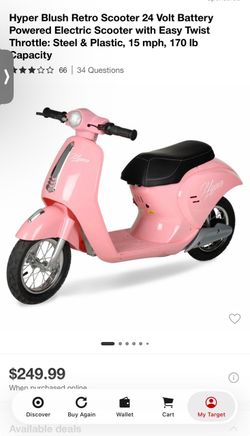 Pink scooter