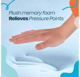 Twin XL Memory Foam Mattress Topper - 2"