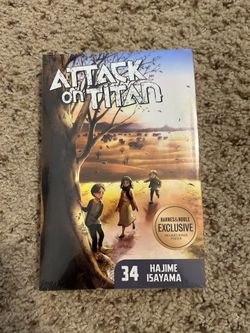 Attack On Titan Volume 34 With Bonus Poster Sealed 