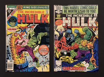 Incredible Hulk Annual 6 & 9 1977 & 1980 | 1st Paragon Lot of 2 Marvel Comics
