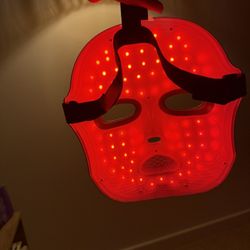 FOLOKE Red Light Therapy Mask for Face & Neck – LED Infrared, USB-C Rechargeable 
