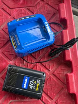 40V BATTERY AND CHARGER