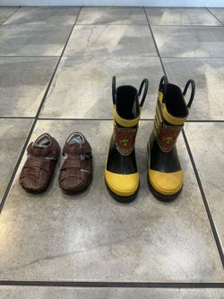 Infant Shoes (18/24 Mo) & Toddler Rain Boots(5/6) Price in Description