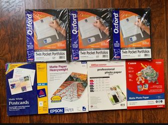 Office Supply Bundle – Portfolios, Photo Paper & More