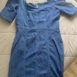 Midi denim Dress