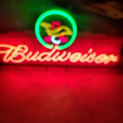 Budweiser neon sign