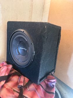Pioneer Subwoofer in Carpeted Box Enclosure