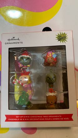THE GRINCH ORNAMENTS 6 pieces