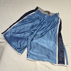 Carolina Blue Gray Reversible Jersey shorts size L