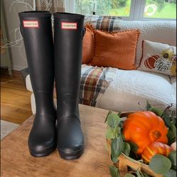 Hunter - Original Tall rain Boots Black 