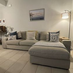 IKEA Greige Sectional Couch
