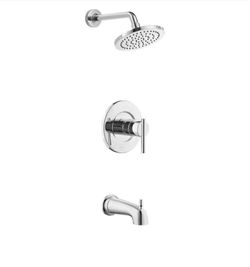 Dorind Single-Handle 1-Spray Tub and Shower Faucet 1.8 GPM in Chrome (Valve Included)