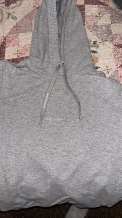grey armani exchange milano/new york hoodie