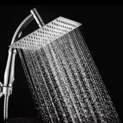 9.5” x 9.5” Square Rain Shower Head – Luxury High-Pressure Design