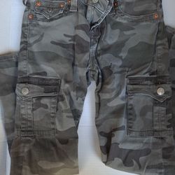 Original True Religion Camo Cargo Pants Size 29