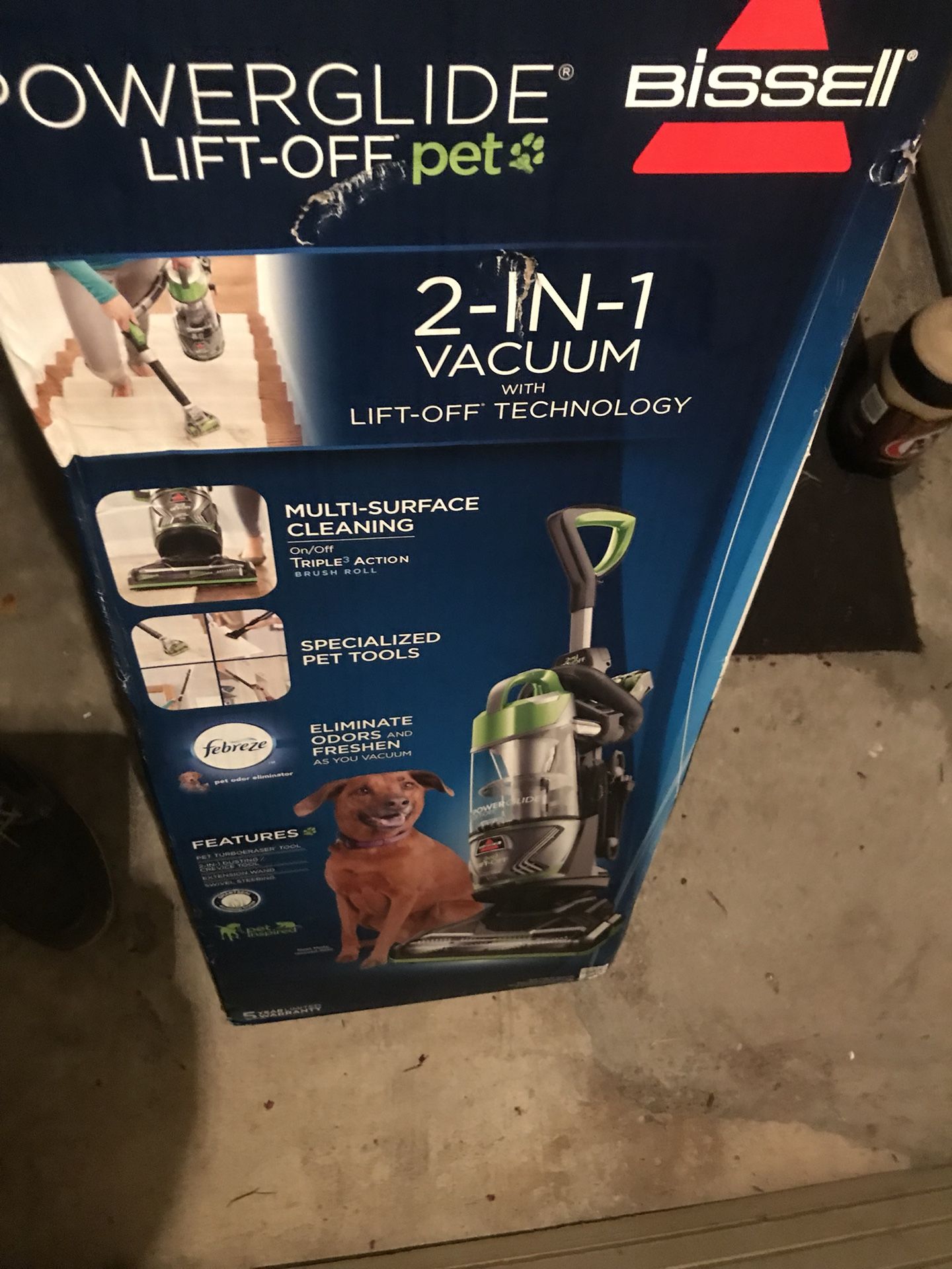 Bissell pet lift away top line pet hair removing vac 200 new could even return its new in box